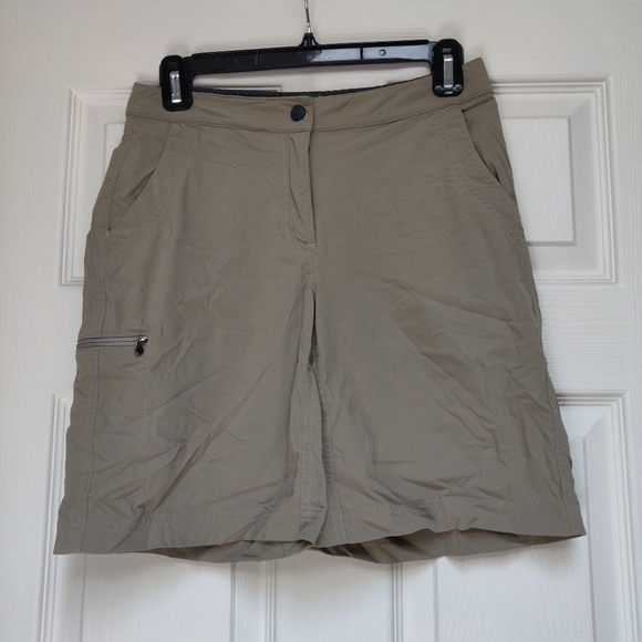 Ll Bean Womens Comfort Trail Shorts Tan 